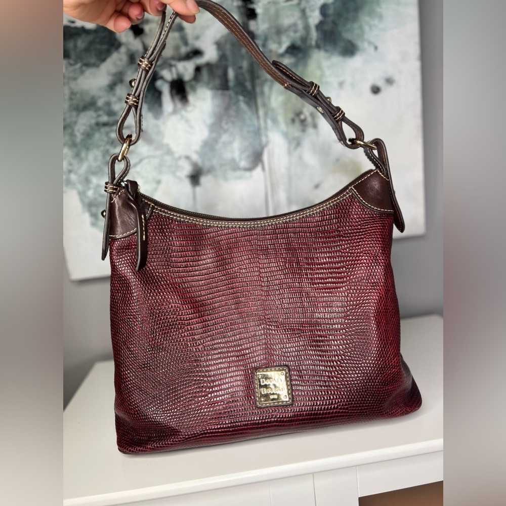 Burgundy Downey & Bourke Bag